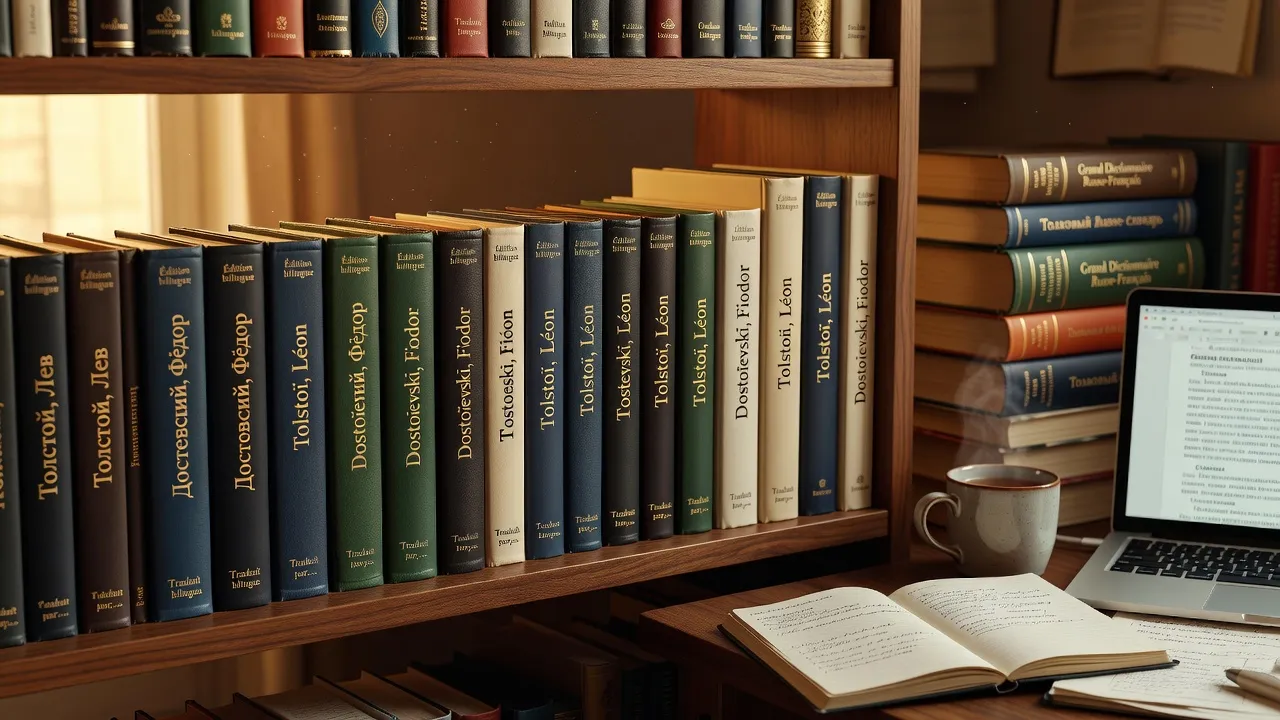 Pile de romans russes contemporains traduits en français récents