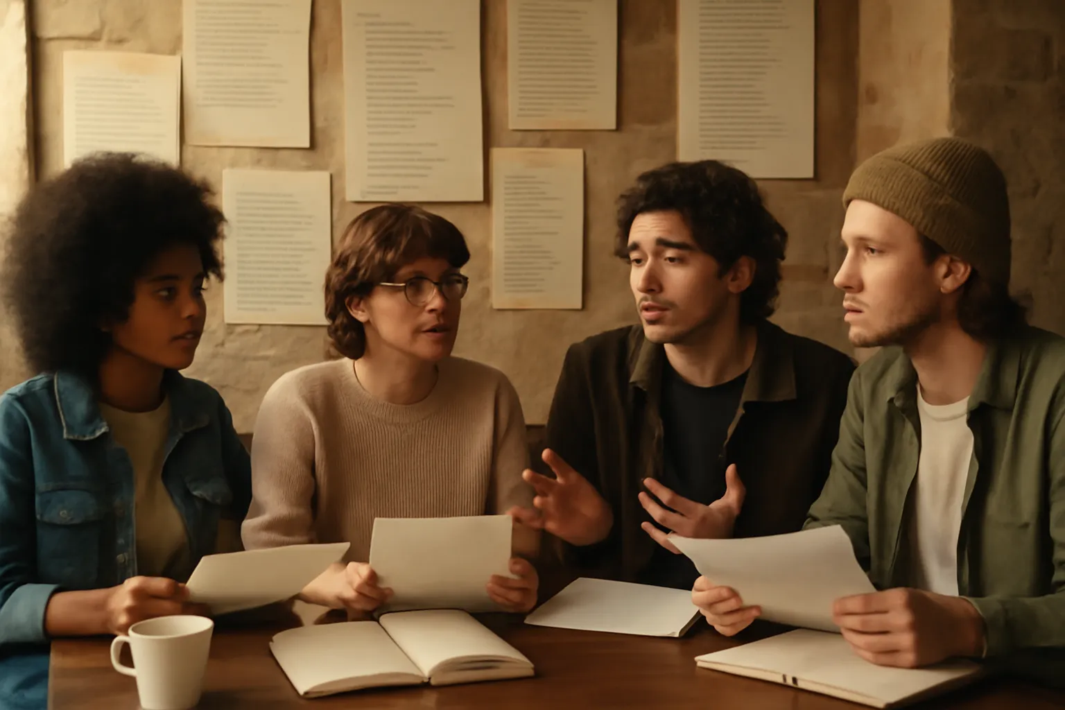 Recueil de poésie russe contemporaine bilingue ouvert sur une table