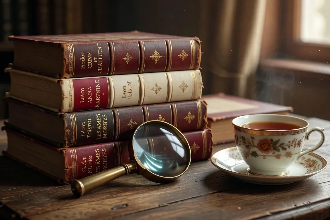 Bibliothèque de chefs-d’œuvre russes traduits en français : Pouchkine, Dostoïevski, Tolstoï, Tchekhov
