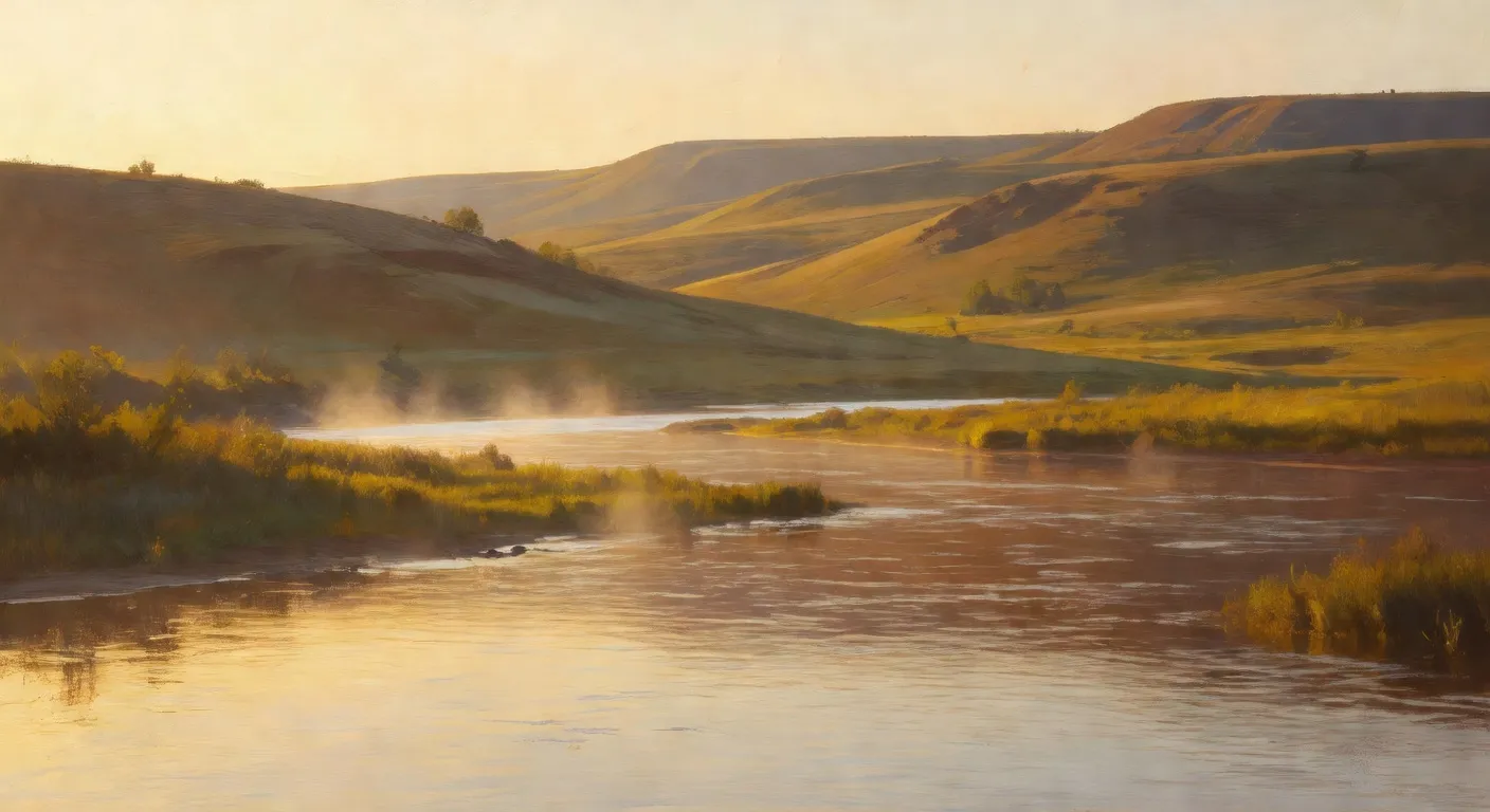 Paysage de la Volga dans le Tatarstan, région natale de Guzel Yakhina